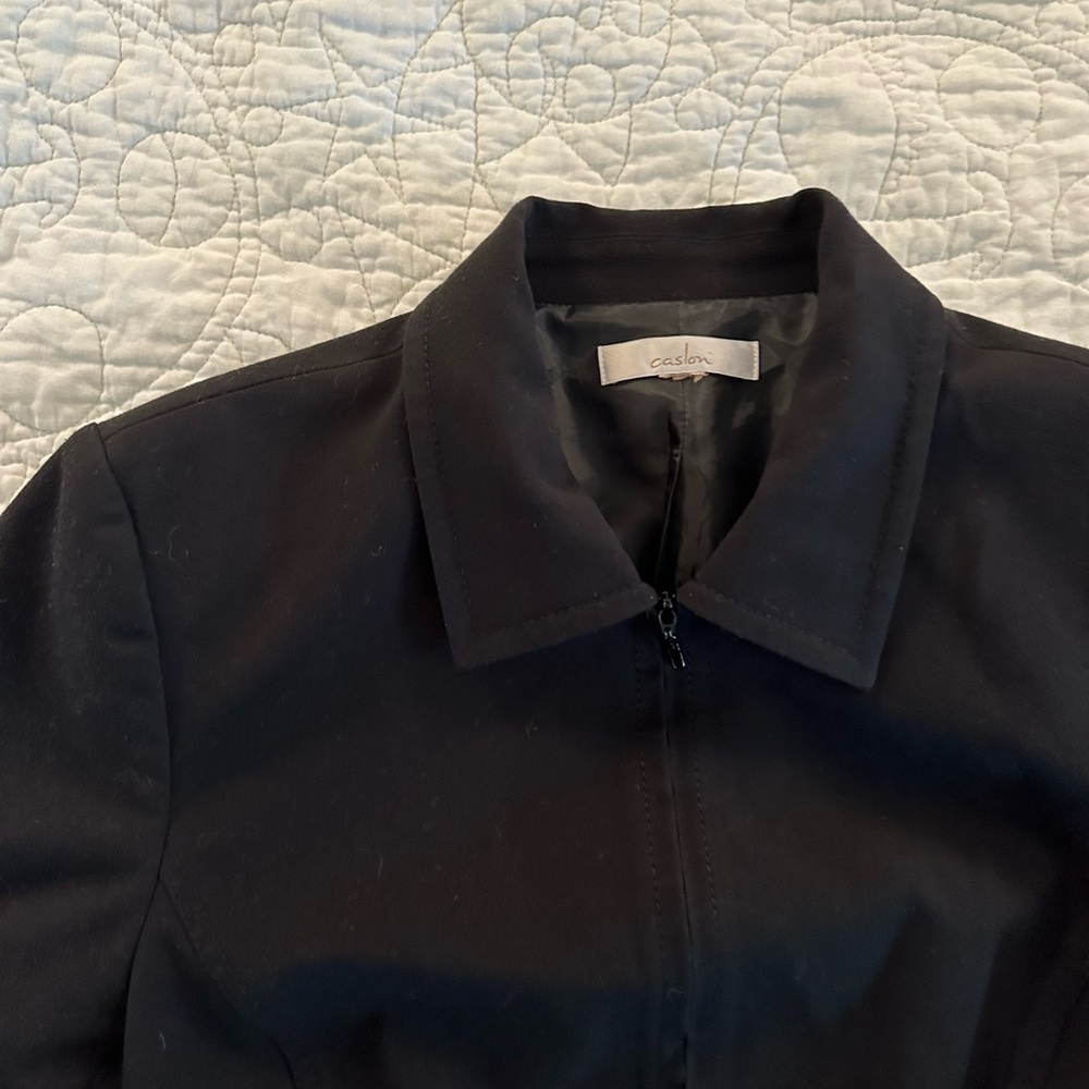 Black collared jacket